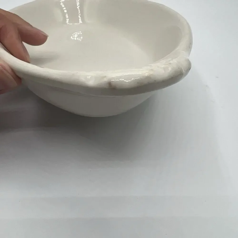 Vintage Syscoware White Ceramic Oval Au Gratin Baking Dish with Handles #5337258